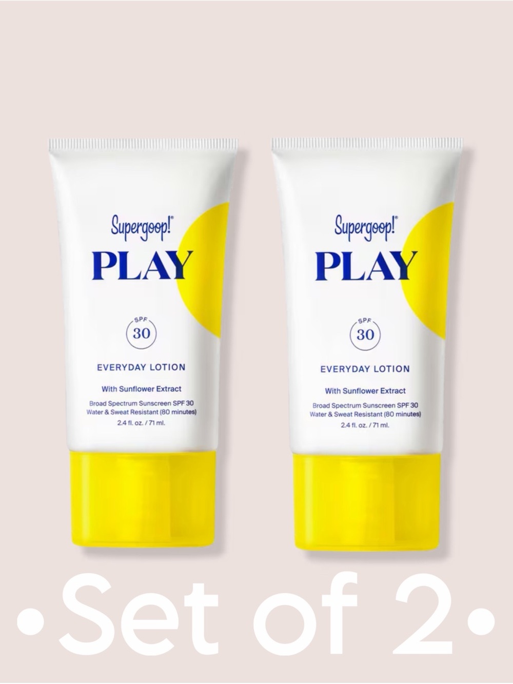 Supergoop! PLAY Everyday Lotion Face & Body SPF 30 • (Set of 2) •